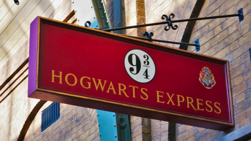 Hogwarts Express - cartello del binario 9 e 3/4