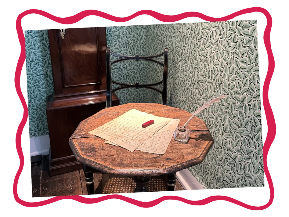 scrittoio jane austen