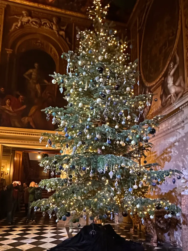 albero di natale a chatsworth house